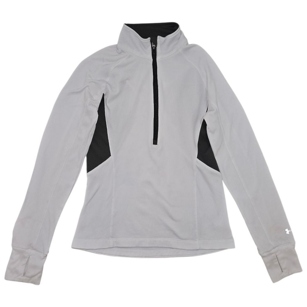 Under Armour ColdGear Womens Sweater S Half Zip Pullover Semi-Fitted Performance